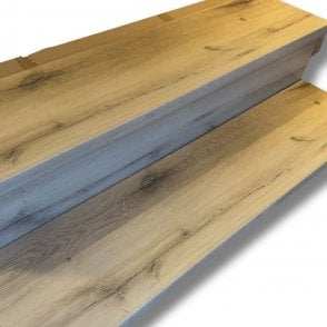 Balento Islands Shore Park Authentic Oak Vinyl Stair Tread & Riser, DIY Friendly, 1 Step
