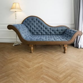 BerryAlloc Chateau+ Java Natural Laminate Herringbone Flooring, 8mm, Splash & Scratch Resistant, Click System, 2.04m2