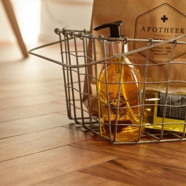 BerryAlloc Chateau+ Teak Brown Laminate Herringbone Flooring, 8mm, Splash & Scratch Resistant, Click System, 2.04m2