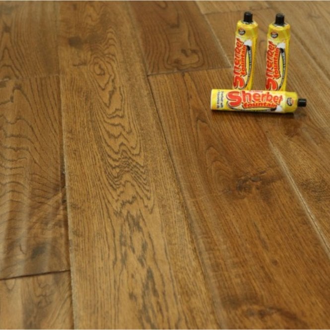 Classic Plank Ancient Handscraped Engineered Oak Wood Flooring 18/5mm x 125mm