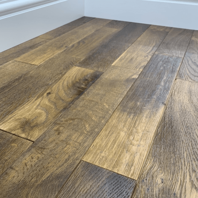 Falun Smoked Oak Engineered Wood Flooring 14/3mm x 90mm