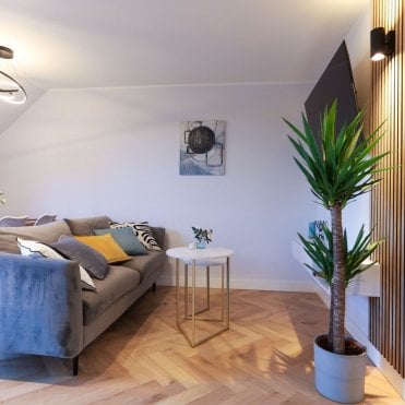 Knot & Grain Prague Oak Laminate Herringbone Flooring, 12mm, Click System, 1.94m2