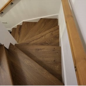 Knot & Grain Knightsbridge Dark Oak Laminate Stair Tread & Riser, DIY Friendly, 1 Step