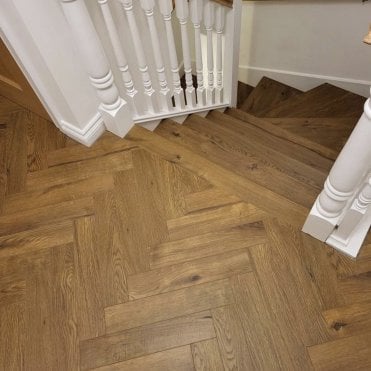 Knot & Grain Knightsbridge Dark Oak Laminate Staircase Kit, DIY Friendly, 13 Step Set