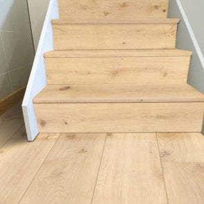 Knot & Grain Prague Oak Laminate Stair Tread & Riser, DIY Friendly, 1 Step