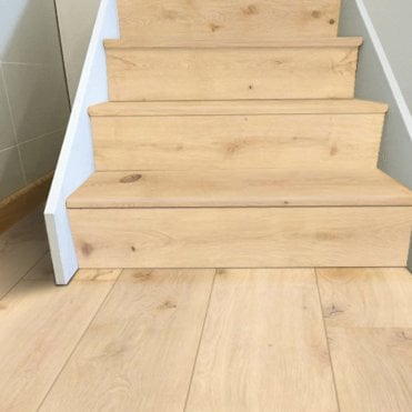Knot & Grain Prague Oak Laminate Stair Tread & Riser, DIY Friendly, 1 Step