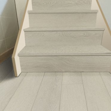 Lofthouse Hamburg Light Grey Oak Laminate Staircase Kit, DIY Friendly, 13 Step Set