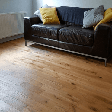 Natural Rustic Brushed Oak Engineered Wood Flooring 14/3mm x 110mm