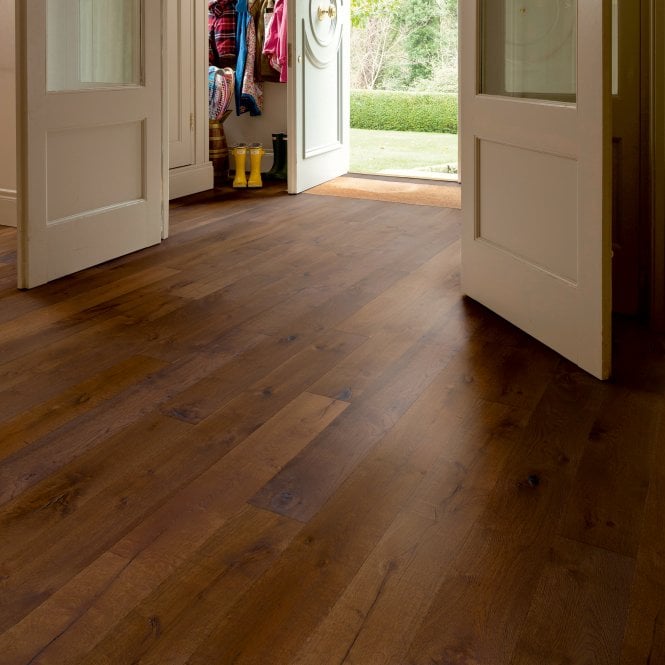Pesaro Brushed Lacquered Oak Engineered Wood Flooring 14/3mm x 125mm