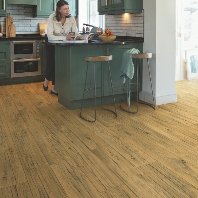 Quickstep Capture Quick-Step Capture (Signature) Cracked Oak Natural Laminate SIG4767 Waterproof Laminate Flooring (9mm)
