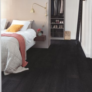 Quick-Step Capture (Signature) Painted Oak Black Laminate SIG4755 Waterproof Laminate Flooring (9mm)