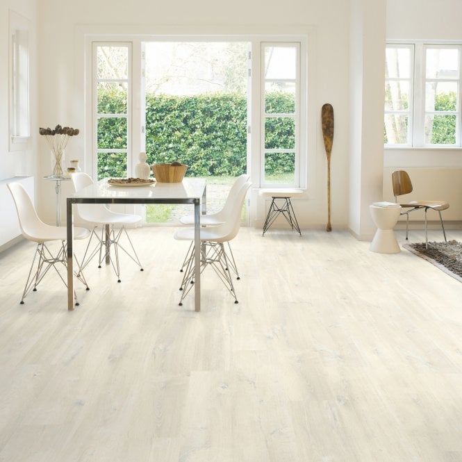 Quickstep Creo Quick-Step Creo CRH3178 Charlotte Oak White Laminate Flooring (7mm)