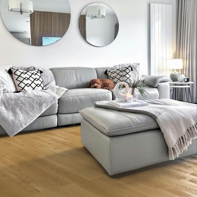 Svedska Smooth Lacquered Oak Engineered Wood Flooring 14/3mm x 125mm