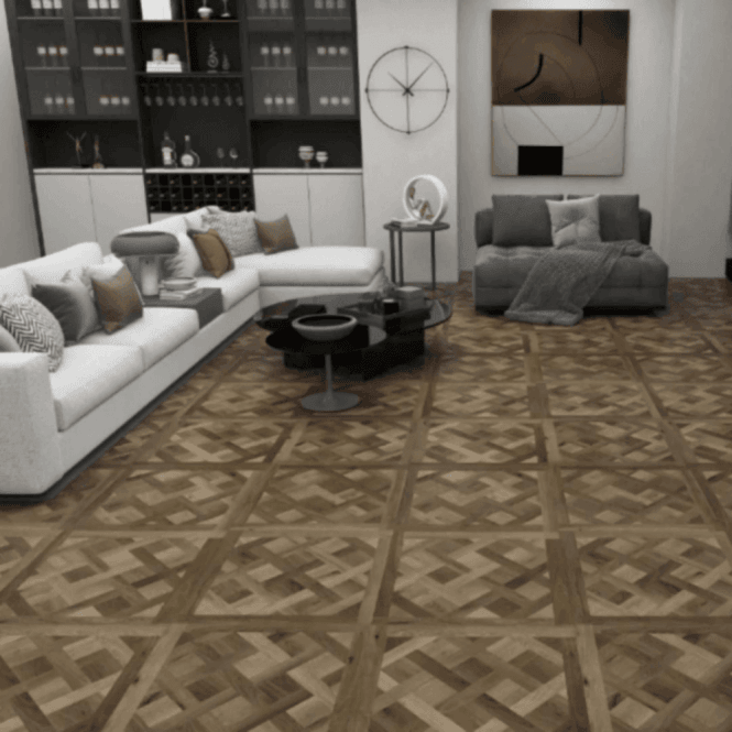 Versailles Wood Panels 20/4mm x 800mm x 800mm Smoked Oak