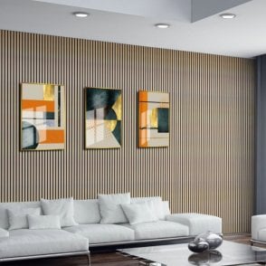 Wooden Wall Panelling 21mm x 600mm x 2400mm - Ljubljana - Black Felt