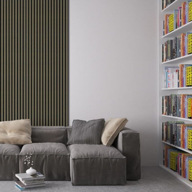 Wooden Wall Panelling 21mm x 600mm x 2400mm - Svalbard Grey